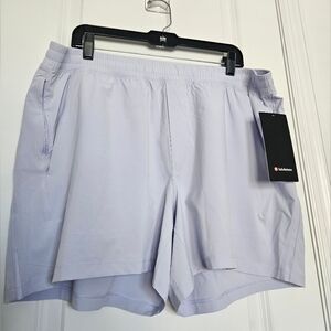 NWT Lululemon Mens Pace Breaker Linerless Short 5" Serene Blue XXL